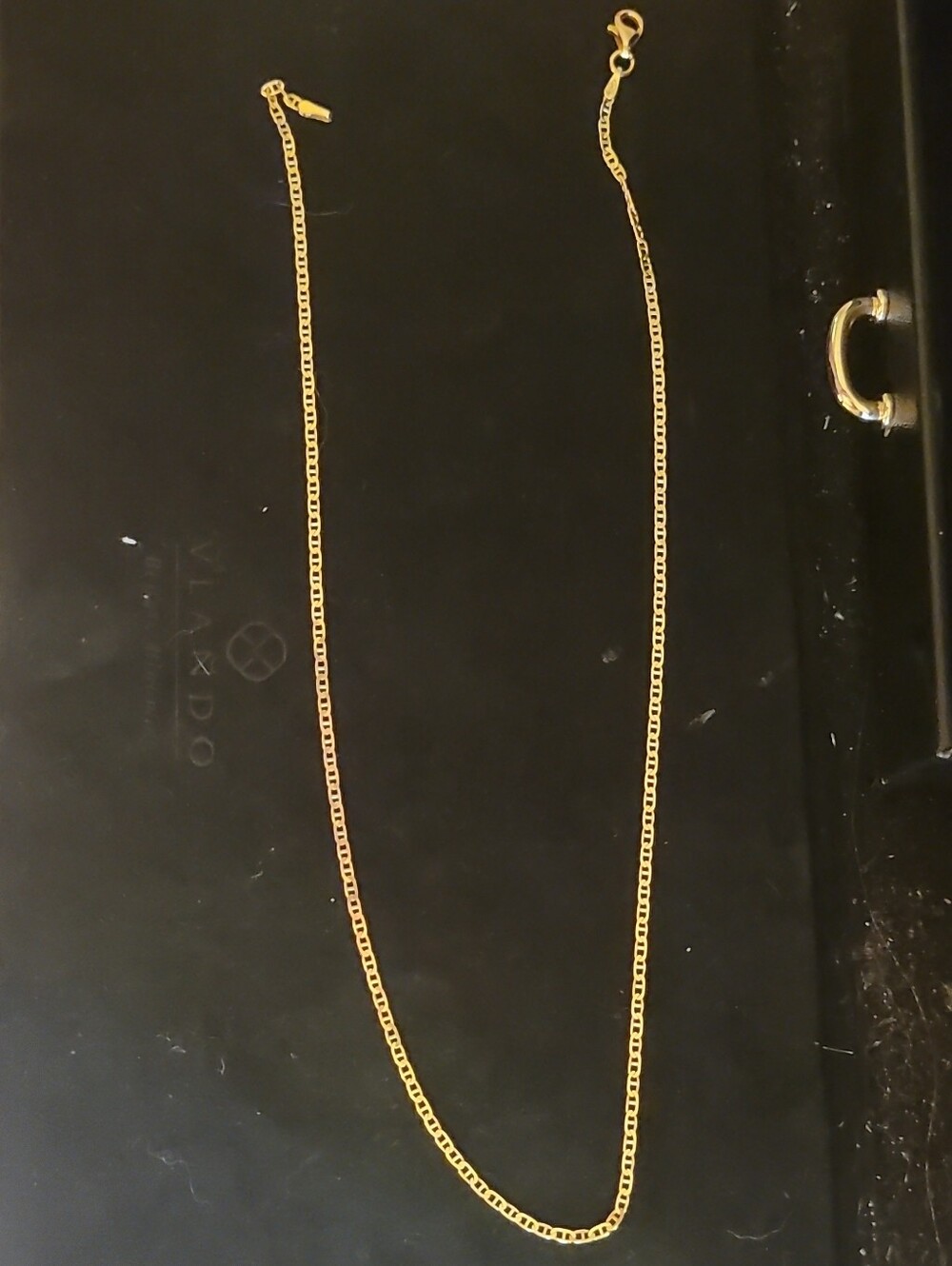 Gold Box Chain Necklace - Unbranded